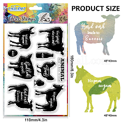 ПВХ пластиковые прозрачные штампы&nbsp;DIY-WH0618-0219