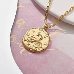 Ожерелья с подвесками в виде созвездий из нержавеющей стали 304&nbsp;LS-NJEW-K392-01G-10