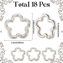 18 шт. Кольца пружинные затворные из сплава&nbsp;FIND-SC0019-02A