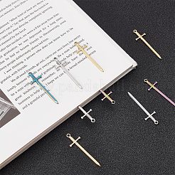 12 шт. 3-х цветные подвески из нержавеющей стали 201&nbsp;STAS-UN0045-12