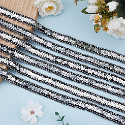 20 ярд блестящих полиэстеровых эластичных бусин с пайетками&nbsp;OCOR-CY0003-22A