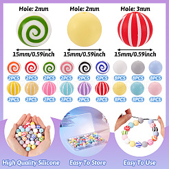 Круглые пищевые экологически чистые силиконовые фокусные шарики&nbsp;SIL-TA0001-90