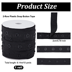 10 ярд двухрядной пластиковой ленты с кнопками&nbsp;FIND-OC0003-85A