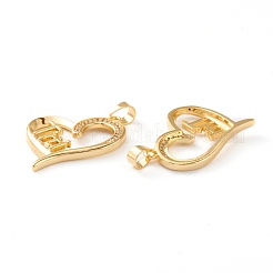 Латунные микропаве прозрачные подвески с фианитом&nbsp;ZIRC-Z007-09G