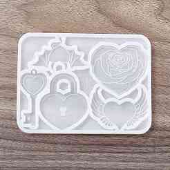 Diy готический стиль сердце тема орнамент силиконовые Молды&nbsp;DIY-E065-05