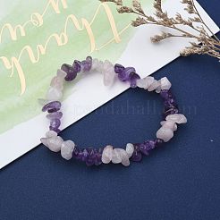 Чипсы из драгоценных камней из бисера стрейч-браслетов&nbsp;X-BJEW-JB01824-04