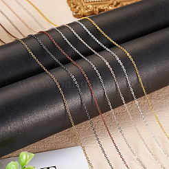 Железные плоские кабельные цепи с латунным покрытием&nbsp;CH-TAC0007-01G