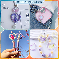 32шт 8 цвета пластиковые бусины&nbsp;OACR-PH0004-67