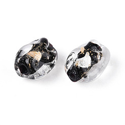 Ручной работы золотые и серебряные шарики фольги стекла&nbsp;FOIL-N030-02A