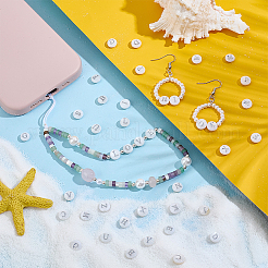 Бусины из натуральных пресноводных ракушек&nbsp;SHEL-PH0001-70B