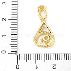 Латунные микро проложить кубического циркония подвески&nbsp;KK-D357-25G