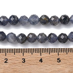 Нити из натурального иолита / кордиерита / дихроита&nbsp;G-L651-C03-6mm