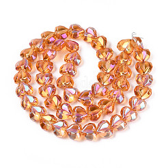 Гальванизируйте прозрачное стекло бисер нитей&nbsp;EGLA-B012-AB14