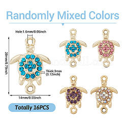 16 шт. подвески-соединители из сплава со стразами&nbsp;ALRI-TA0001-41