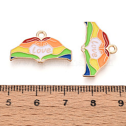 Подвески из сплава с эмалью цвета радуги&nbsp;ENAM-K067-17