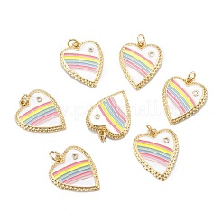 Латунные микропаве прозрачные подвески с фианитом&nbsp;ZIRC-A020-11G