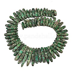 Синтетические градуированные бусины из императорской яшмы&nbsp;G-L647-C01-01B