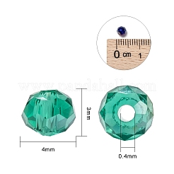 10 цветные гальванические стеклянные бусины&nbsp;EGLA-JP0002-01B-4mm