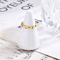 Кольца-манжеты из латуни с микропаве из кубического циркония для женщин&nbsp;RJEW-G337-20G