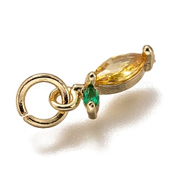 Подвески из латуни с микропаве&nbsp;ZIRC-I051-07G