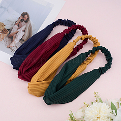 4 шт. 4-х цветные полиэстеровые эластичные повязки на голову&nbsp;OHAR-DJ0001-23A