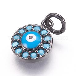 Латунные микро проложить кубического циркония подвески&nbsp;ZIRC-E124-63