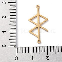 304 нержавеющая сталь амулет руна любовь мир соединительные подвески&nbsp;LS-STAS-S149-09G