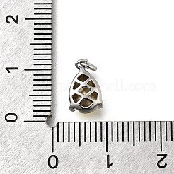 Каплевидная латунь со стеклянными подвесками&nbsp;KK-G525-09P