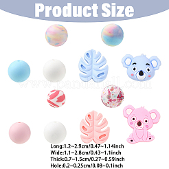 5 стиль силиконовых бусин&nbsp;SIL-YW0002-49