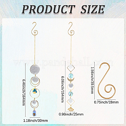 Наборы для самостоятельного изготовления подвесных ловцов солнца в виде ракушек&nbsp;DIY-SC0030-70