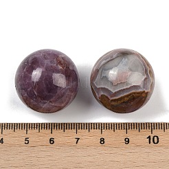 Натуральные аметистовые кружевные бусины-шарики из агата&nbsp;G-H325-02