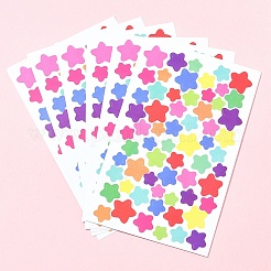 4 пакетик бумажных наклеек с рисунком в виде звезд&nbsp;AJEW-FS0001-16