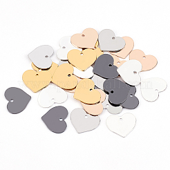 30шт 5 цвета латунные подвески&nbsp;KK-BC0002-13