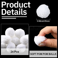 24 шерстяной мягкий помпон&nbsp;DIY-SC0031-31A-03