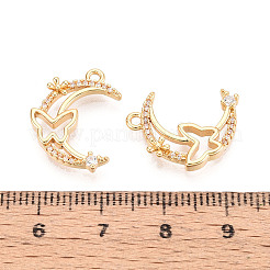 Подвески из латуни с прозрачным фианитом&nbsp;KK-T074-109G