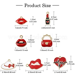 35шт 7 стиля подвески из сплава с эмалью&nbsp;FIND-YW0004-95