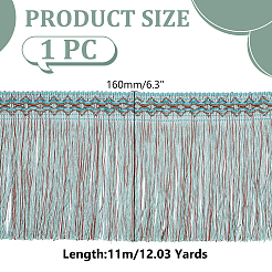 Лента с кисточками из полиэстера&nbsp;OCOR-WH0078-404B