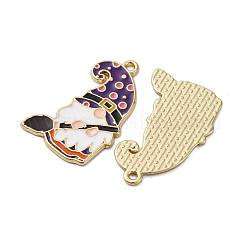 Подвески из сплава хэллоуина с эмалью&nbsp;ENAM-V002-02G-G