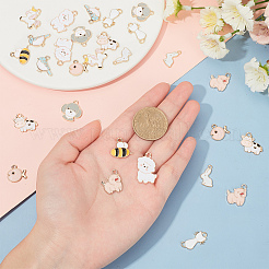 Подвески из сплава и эмали с изображением животных&nbsp;ENAM-SC0001-74