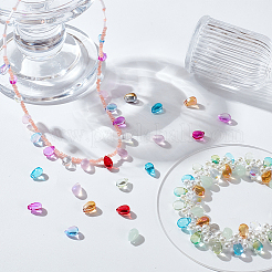 120шт. 12-х цветные прозрачные стеклянные и лампворк бусины наборы&nbsp;GGLA-GA0001-05