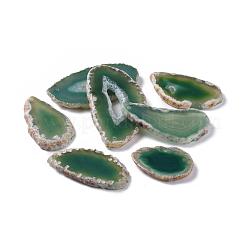 Окрашенные смешанная форма естественный агата Gemstone большие подвески&nbsp;G-R300-09