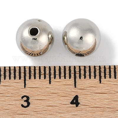 Пластиковые круглые бусины ccb&nbsp;X1-ALUM-U001-08C-05-1