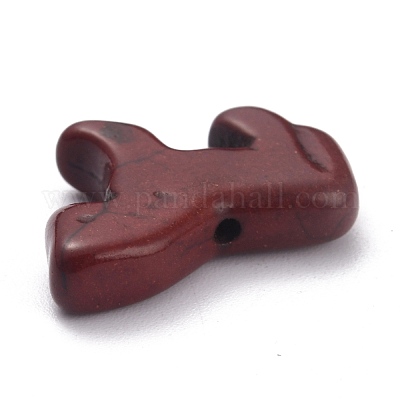 Синтетические бирюзовые бусины в виде лошади&nbsp;G-B015-01-1