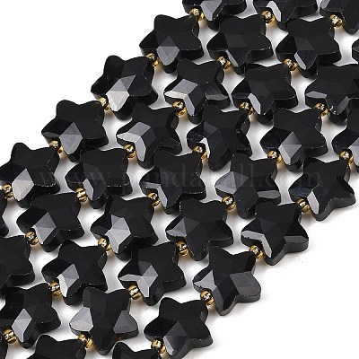 Природные обсидиана бисер нитей&nbsp;G-P573-C13-01-1