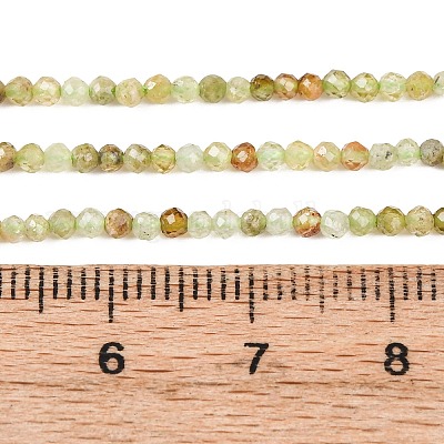 Естественный зеленый гранат бисер нитей&nbsp;G-A235-A02-02A-1