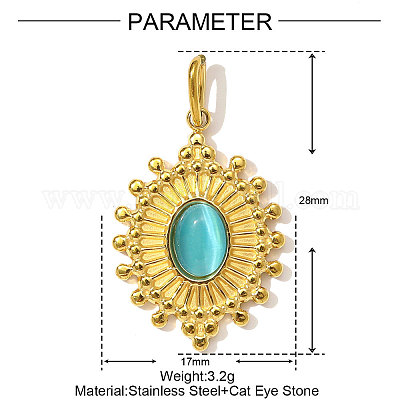 Подвески из нержавеющей стали 304&nbsp;CE-OY001-01G-1