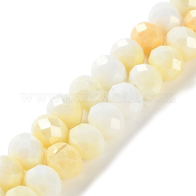 Стеклянные бусины с гальваническим покрытием  LAMP-S068-02M-1