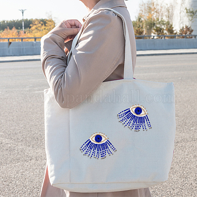 Заплатки из войлочной ткани от сглаза&nbsp;LS-PATC-WH0007-05B-1