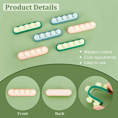 6шт. 3-цветный клейкий силиконовый органайзер для шнура&nbsp;FIND-AR0002-42-1