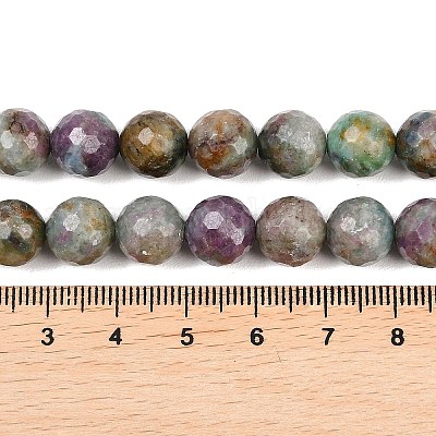 Натуральные красные корундовые бусины&nbsp;G-K405-A01-10mm-1